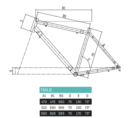 Scheda Geometrie Telaio