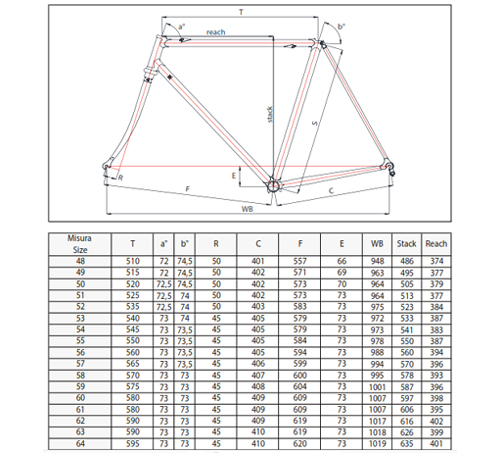 Scheda Geometrie Telaio