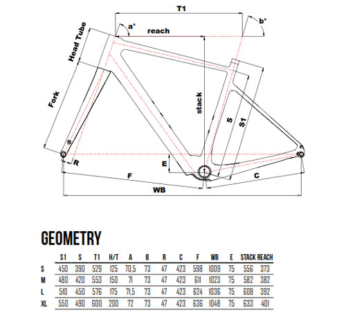 Scheda Geometrie Telaio