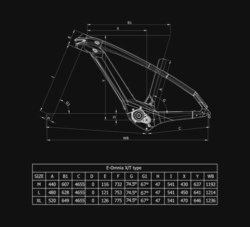 Scheda Geometrie Telaio