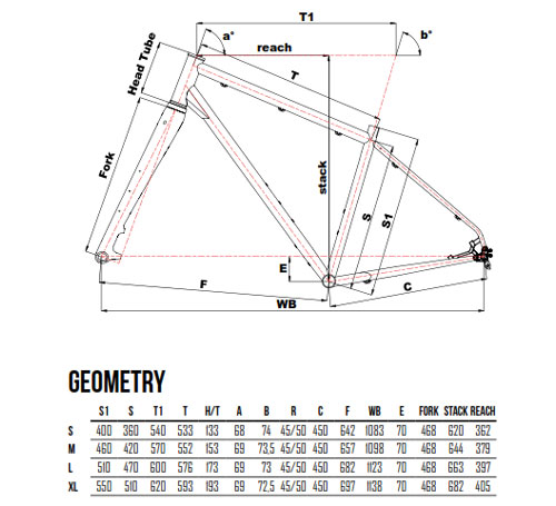 Scheda Geometrie Telaio